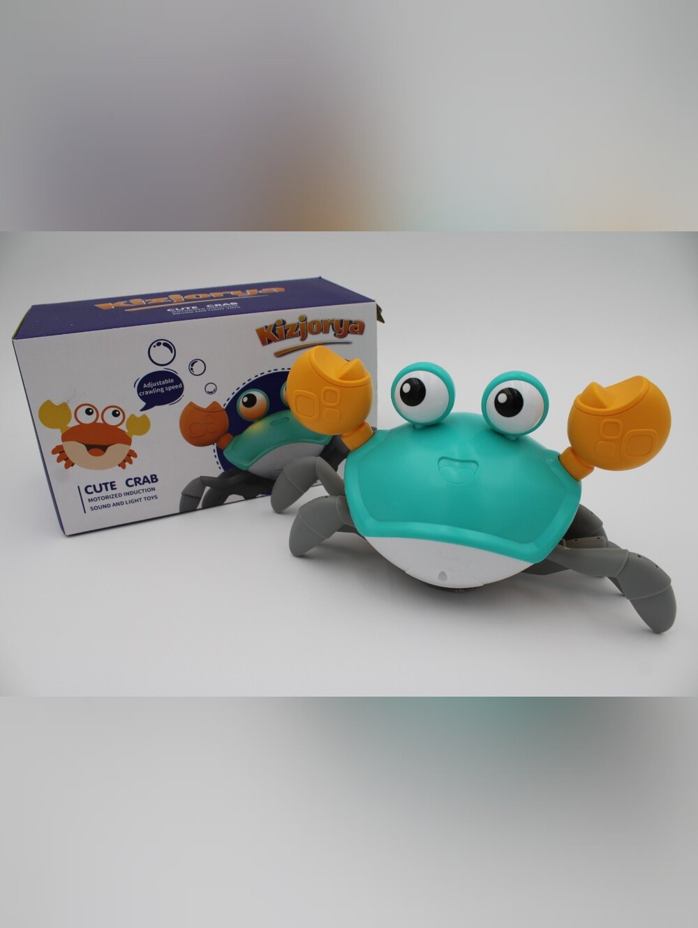 Kizjorya Cute Crab Motorized Crawling Toy
